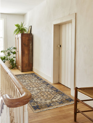 NuStory Chalet Hand Tufted Area Rug in Rust/Ivory