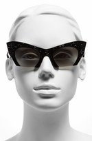 Thumbnail for your product : Miu Miu Women's 50mm Embellished Cat Eye Sunglasses - Black/ Grey Gradient