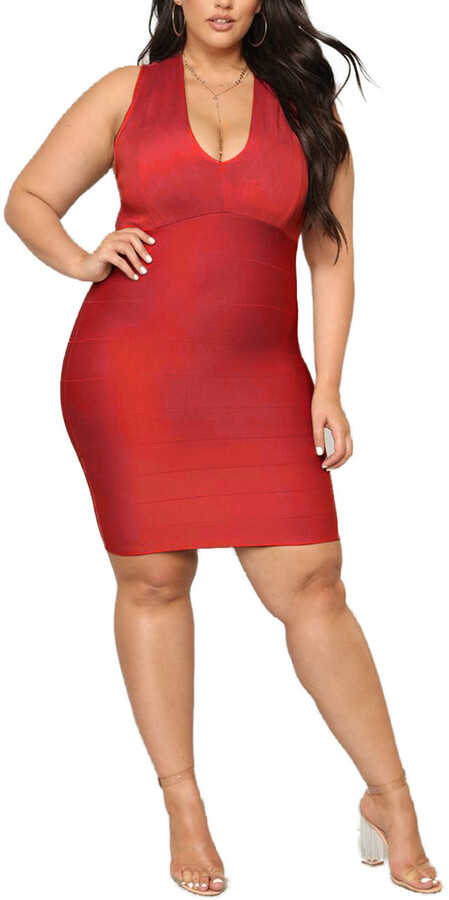 Red Bandage Women's Dresses | ShopStyle