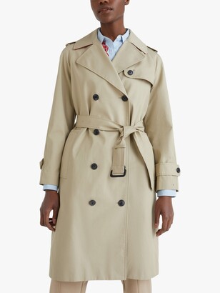Mode Manteaux Trenchcoats Tommy Hilfiger Trenchcoat rouge style d\u00e9contract\u00e9 