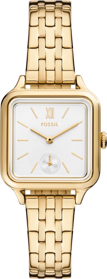 Fossil Outlet Women's Colleen Three-Hand Gold-Tone Stainless Steel Watch