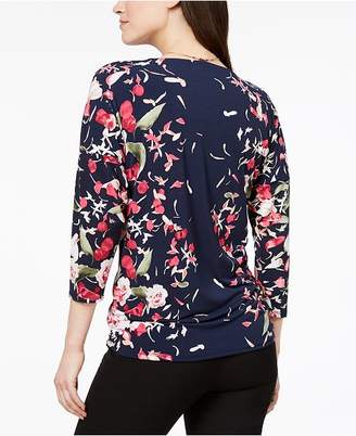 JM Collection Dolman-Sleeve Necklace Top, Created for Macy's