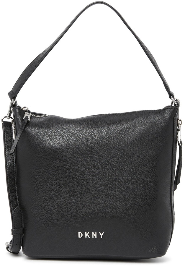 DKNY Tappen Large Leather Hobo Bag ShopStyle