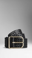 Thumbnail for your product : Burberry Punch Hole Detail Belt