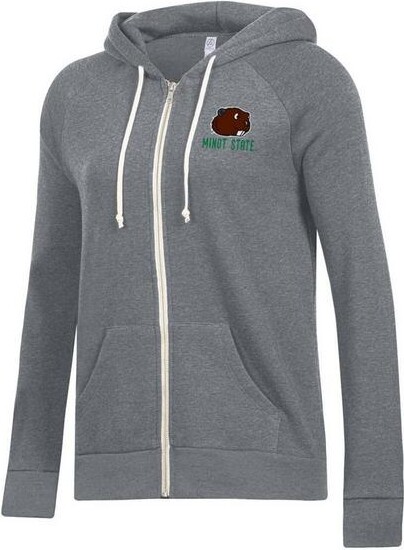 Alternative Apparel Women's Minot State Beavers Adrian Full Zip