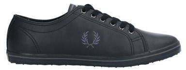 black fred perry trainers