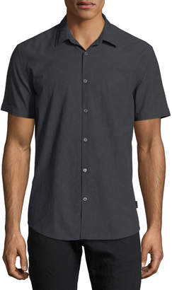 John Varvatos Slim-Fit Short-Sleeve Shirt
