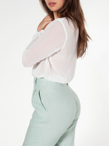 Thumbnail for your product : American Apparel Linen High-Waist Pleated Pant