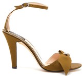 Thumbnail for your product : MARC JACOBS, RUNWAY Marc Jacobs Runway - Crystal-embellished Bow Grosgrain Sandals - Khaki