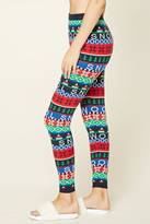 Thumbnail for your product : Forever 21 Holiday Print Sweater Leggings