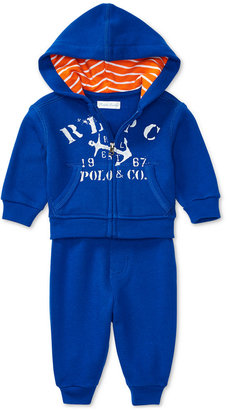 Ralph Lauren French Terry Hoodie & Pants Set, Baby Boys (0-24 months)