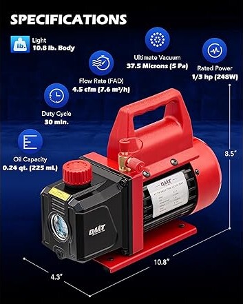 Orion Motor Tech Vacuum Pump (Open Box)