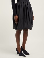 Thumbnail for your product : Calvin Klein Gathered High-rise Bubble-hem Skirt - Black