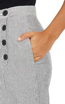 Thumbnail for your product : Robert Rodriguez Women's Striped Oxford Cloth Wide-Leg Sailor Trousers
