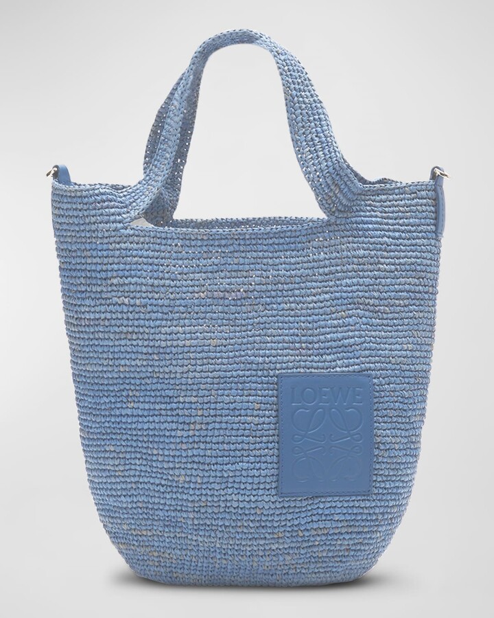 The Houston Tote Medium Braided with Natural Stone — Classic Boho Bags