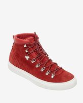 Thumbnail for your product : Diemme Hi Top Lace Up Suede Sneaker Boot: Red