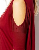 Thumbnail for your product : ASOS T-Shirt Dress With Cold Shoulder