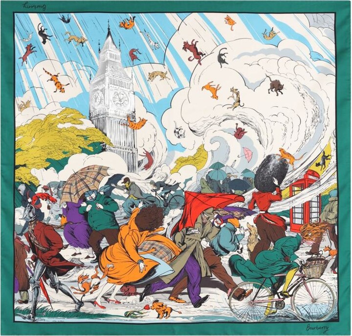 Burberry Printed Silk Foulard