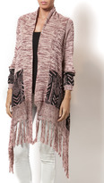 Thumbnail for your product : Selfie Couture Fringe Tribal Cardi