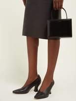 Thumbnail for your product : Bottega Veneta High-cut Spool-heel Leather Pumps - Womens - Black