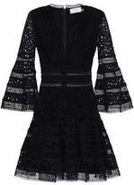 Thumbnail for your product : Zimmermann Lattice-trimmed Broderie Anglaise Cotton Mini Dress