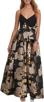 Thumbnail for your product : Eliza J Floral Jacquard Ballgown