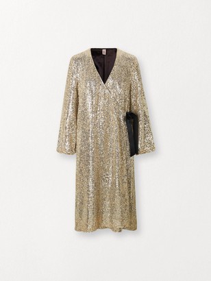 Becksöndergaard Everlee Gold Sequin Dress - S - M | gold | polyester | Cotton / Polyester - Gold/Gold