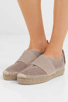 Thumbnail for your product : Rag & Bone Nina Canvas And Suede Platform Espadrilles - Sand
