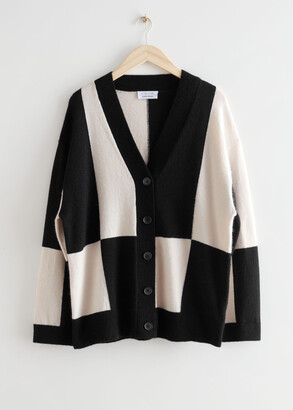 And other stories Oversized Colour Block Cardigan
