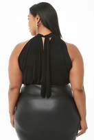 Thumbnail for your product : Forever 21 Plus Size Halter Thong Bodysuit