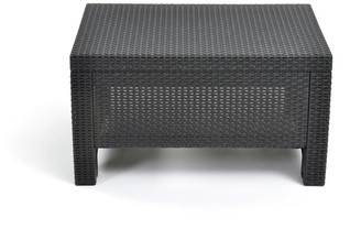 Quintana Charcoal All-Weather Outdoor Garden Patio Coffee Table by Havenside Home