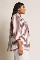 Thumbnail for your product : Forever 21 Plus Size Stripe Blazer
