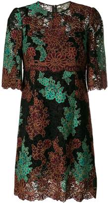 Dolce & Gabbana floral embroidered lace dress