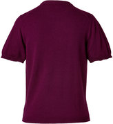 Thumbnail for your product : Marios Schwab Lace/Metal Cashmere Pullover in Beetroot