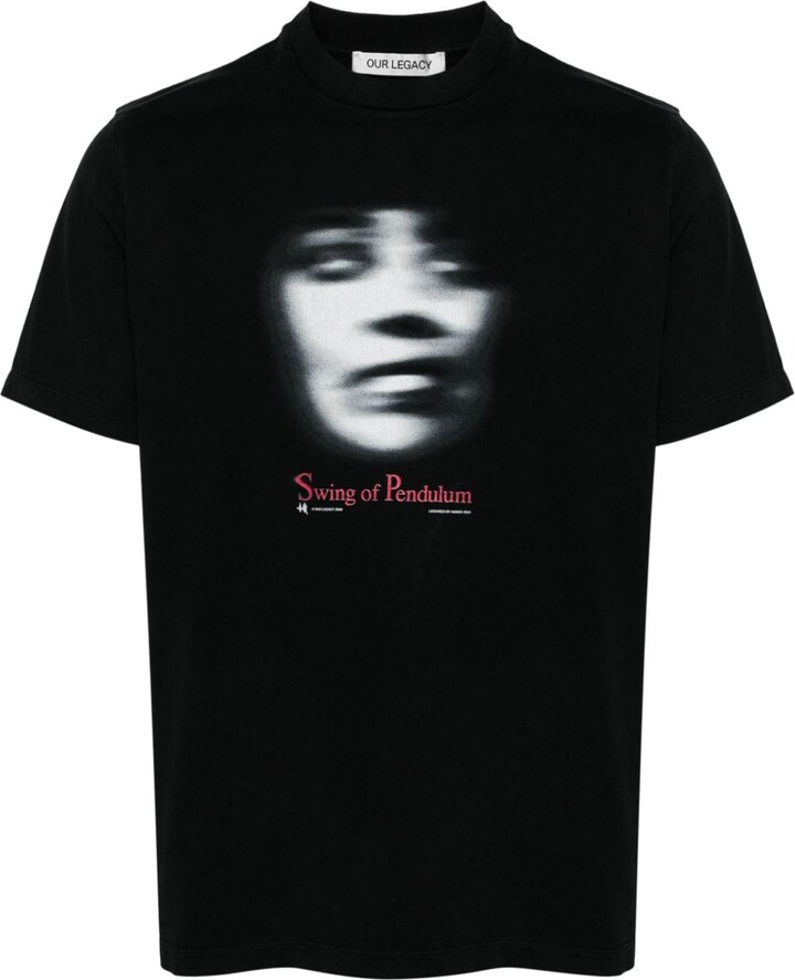 OUR LEGACY \"Swing of Pendulum\" Tシャツ Our Legacy - Box T-Shirt Swing Of Pendulum Print