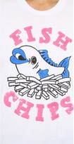 Thumbnail for your product : Markus Lupfer British Fish & Chips Sequin Alex Tee