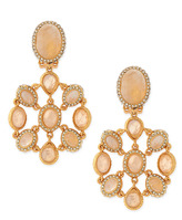 Thumbnail for your product : Alexis Bittar Rainbow Moonstone Cabochon Clip-On Earrings