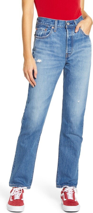 Levi's 501® High Waist Straight Leg Jeans - ShopStyle