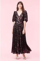 Thumbnail for your product : Rebecca Taylor Ribbon Lurex Jacquard Pleated Dress
