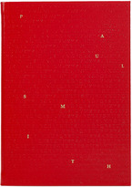Thumbnail for your product : Paul Smith Red Saffiano Leather Alphabet Notebook