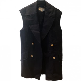 Michael Kors Navy Cotton Coat for Women