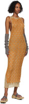 Thumbnail for your product : PERVERZE Orange & Tan Double Knit Dress