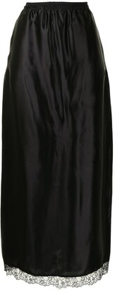 MM6 MAISON MARGIELA Lace-Hem Midi Skirt