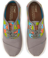 Thumbnail for your product : Toms Black Checkered Youth Cordones