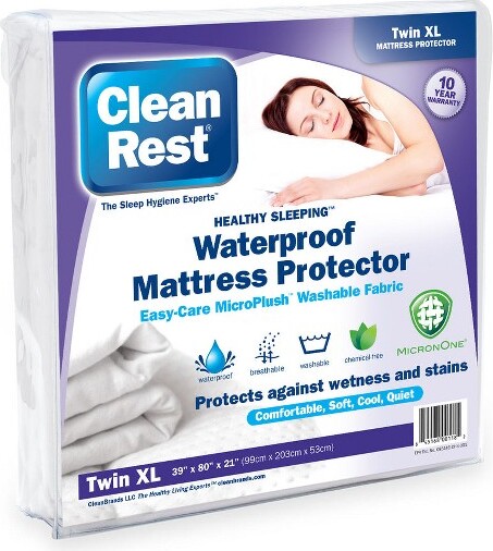 CleanRest CleanRestFittedWaterproofMattressProtector,TwinXL