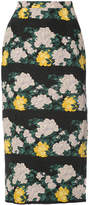 Rochas floral print pencil skirt 