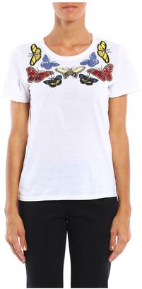 Alexander McQueen Beaded Bitterflies T-shirt