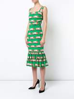 Thumbnail for your product : Dolce & Gabbana cannoli print midi dress