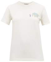 Thumbnail for your product : Vika Gazinskaya Illustration-print Cotton T-shirt - Womens - Ivory Multi