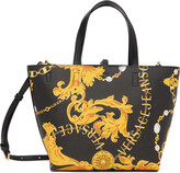 Thumbnail for your product : Versace Jeans Couture Reversible Black & Gold Printed Tote